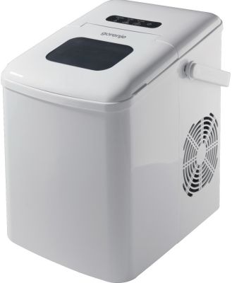 Льодогенератор побутовий Gorenje, 12кг/добу, 1 л, дисплей, білий
