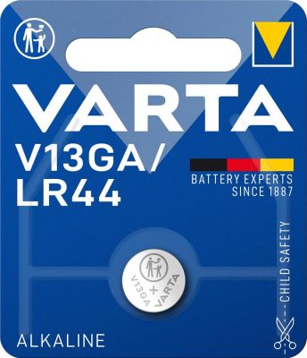 Батарейка Varta лужна V13 GA (LR44, LR1154, AG13, А76)  блістер, 1 шт