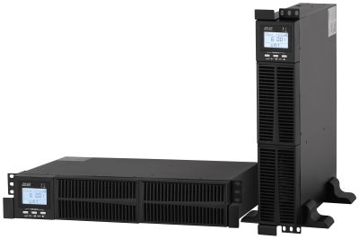 Джерело безперебійного живлення 2E OD1000RT, 1000VA/900W, RT2U, LCD, USB, 2xSchuko