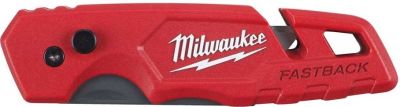 Ніж будівельний трапецевидний складаний Milwaukee Fastback, лезо 18мм, корпус комбінований, і зберіг