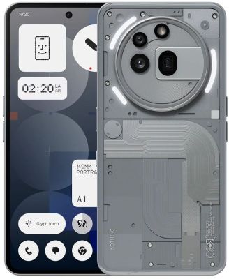 Смартфон Nothing Phone (3a) Pro 5G 6.77" 12/256ГБ, 2SIM, 5000мА•год, сірий