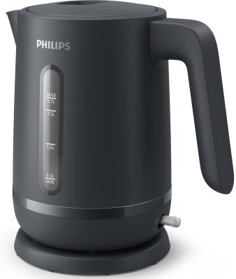 Електрочайник Philips Series 1000, 1,7л., Strix, пластик, мат, чорний