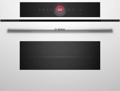 Духова шафа Bosch електрична компактна, 45л, A, дисплей, конвекція, ф-ція мікрохвиль, білий