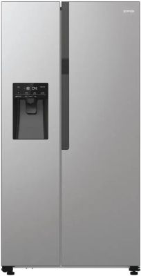Холодильник SBS Gorenje, 179х70х92см, 2 двері, 376(190)л, А++, NF+, Інв., Зона св-ті, диспенсер, ген