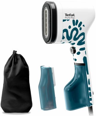 Відпарювач Tefal компактний Pure Pop Home &amp; Travel, 1300Вт, 70мл, постійна пара - 20гр, біло-синій