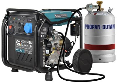 Генератор газобензиновий інверторний Konner&amp;Sohnen KS 8100iEG 1/3, LPG 230/4000В, 8-8.5кВт, електрос