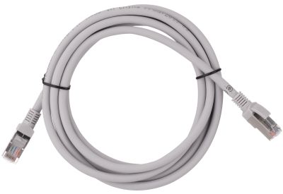 Патч-корд 2E САТ 6, FTP, 3м, 26AWG, RJ45, 7/0.16, Cu, LSZH, сірий