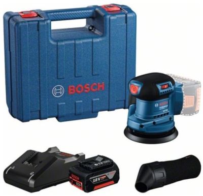 Шліфмашина ексцентрикова акумуляторна Bosch Professional GEX 185-LI 18Вт акб 4А·год 125мм 6000-10000
