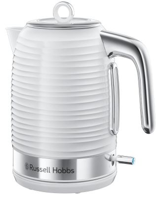 Електрочайник Russell Hobbs Inspire, 1.7л, пластик , підсвічування, біло-сріблястий