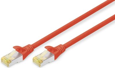 Патч-корд DIGITUS CAT 6a S-FTP, 0,5м, AWG 26/7, Cu, LSZH, червоний