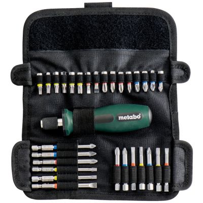 Викрутки Metabo 29 біт, SL,PH,PZ,Torx,H набір 30шт