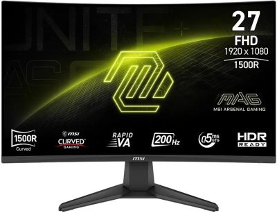 Монітор MSI 27" MAG 276CF-E20 2xHDMI, DP, Audio, VA, 200Hz, 0.5ms, sRGB 98%, CURVED, FreeSync