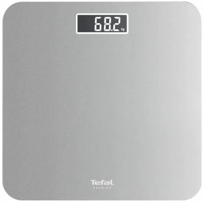 Ваги Tefal підлогові Premiss, 160кг, AAAx2 в комплекті, скло, сірий