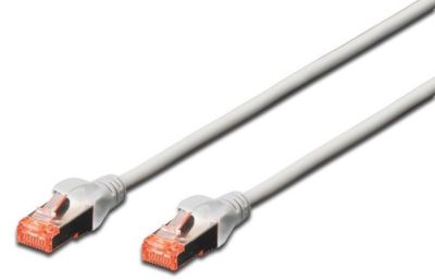 Патч-корд DIGITUS САТ 6 S-FTP, 1.5м, AWG 27/7, Cu, LSZH, сірий