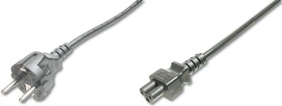 Кабель живлення DIGITUS Schuko > C5, 1.8м, чорний