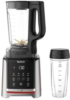 Блендер Tefal стаціонарний InfinyMix + 1600Вт, чаша-1750мл, стакан 600мл, сріблясто-чорний