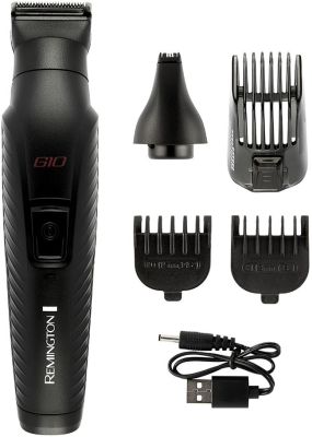 Набір для стрижки Remington Graphite, для голови, вусів, бороди,носа і тіла, акум., насадок-5, чорни