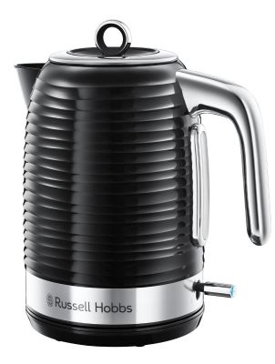 Електрочайник Russell Hobbs Inspire, 1.7л, пластик , чорно-сріблястий