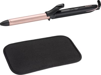 Плойка Babyliss, 37Вт, темп.режимів-6, D -19mm, 160-210С,  термо килимок, кварц, кераміка, чорно-рож