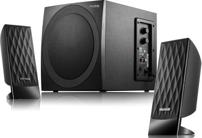 Акустична система MICROLAB M-300 2.1, 38W, mini-jack, чорний