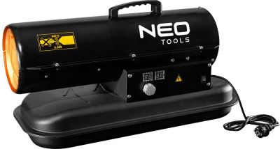Теплова гармата дизель/гас Neo Tools, прямого нагріву, 20кВт, 300м2, 550м3/год, IPX4, чорний, 14.12к