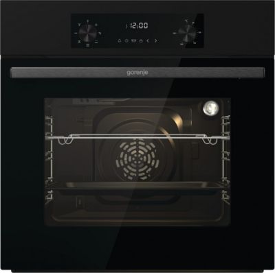 Духова шафа Gorenje електрична, 61л, A+, дисплей, конвекція, чорний