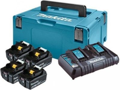 Набір акумулятора та зарядного пристрою Makita 198091-4 LXT BL1860B 4х18В 6А·год ЗП DC18RD кейс Makp