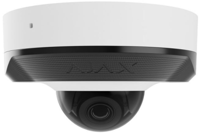 IP-Камера дротова Ajax DomeCam Mini, 8мп, 2.8мм, Poe, True WDR, IP 65, ІЧ 30м, аудіо, кут огляду 100