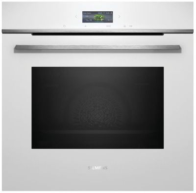 Духова шафа Siemens електрична, 71л, A+, дисплей, конвекція, піроліз, білий