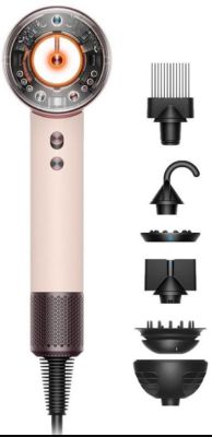 Фен Dyson HD16 Supersonic Nural Ceramic Pink/Rose Gold, 1600Вт, 3 режими, іонізація, хол. обдув, рож