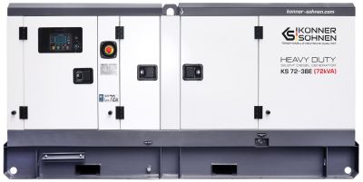 Генератор дизельний Konner&amp;Sohnen KS 72-3BE, 230/400В, 72/65кВА, 3 фази, електростартер, ATS, предст