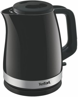 Електрочайник Tefal Delfini 1.5л, пластик, сріблясто-чорний