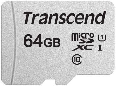 Карта пам'яті Transcend microSD   64GB C10 UHS-I R100/W20MB/s
