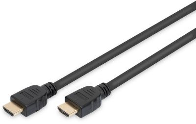 Кабель DIGITUS HDMI (M/M), 8K, Ultra High speed/Ethernet, 3м, чорний