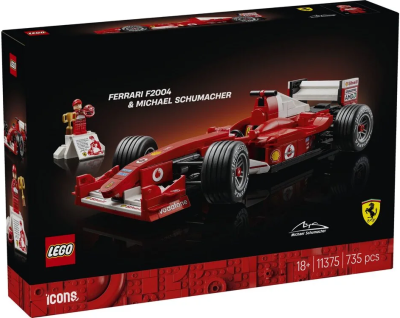 Конструктор LEGO Icons Ferrari F2004 та Michael Schumacher