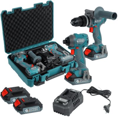 Набір із двох акумуляторних інструментів Konner&amp;Sohnen KS IDISD 20V SET 2 20В дриль ударний, гвинтов