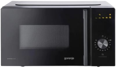 Gorenje Мікрохвильова піч, 20л, мех. керув., 700Вт, гриль, інвертор, чорний
