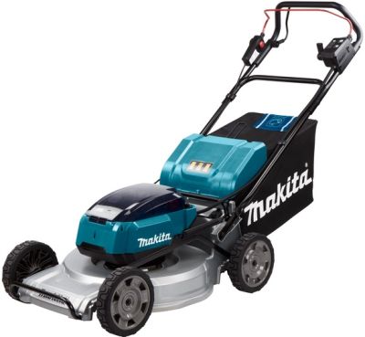 Газонокосарка акумуляторна Makita LXT DLM 18+18В 53см 70л 20-100мм самохідна 43.9кг без АКБ та ЗП