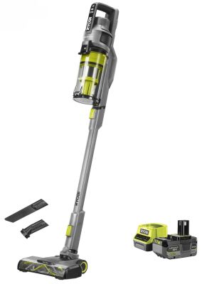Пилосос акумуляторний Ryobi ONE+ RSVS18BL-1C40G 18В 1х4А·год 90Вт 20кПа контейнер 0.8л HEPA12 3.2кг