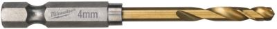 Свердло по металу Milwaukee RedHEX HSS-G TiN, 4х26х71.5мм, 2шт