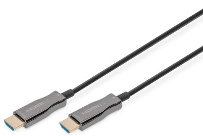 Кабель DIGITUS HDMI UHD 4K, AOC hybrid-fiber, type A M/M, 15м, чорний
