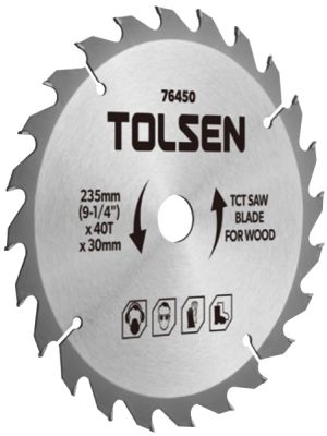Диск пильний Tolsen по дереву, 235х60Tх30мм