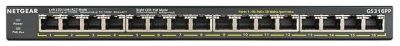Комутатор NETGEAR GS316PP 16xGE PoE, 183Вт, Некерований