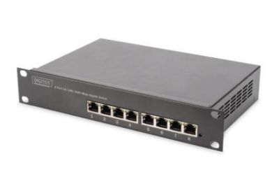 Комутатор DIGITUS 10", Gigabit Ethernet 8x10/100/1000Mbps RJ45