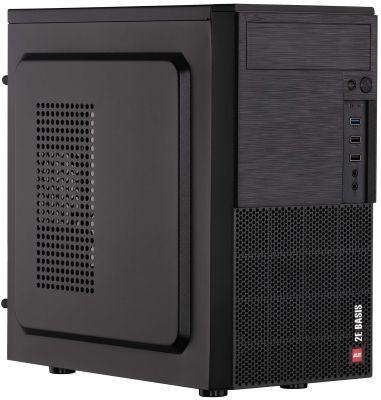 Корпус 2E Basis RD8603U-400 з БЖ 2E ATX400W, 1xUSB3.0, 2xUSB2.0, VGA 320мм, mATX, чорний