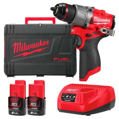 Шурупокрут-дриль акумуляторний Milwaukee M12 FDD2-202X 12В 2х2А·год 37Нм 0-1550об/хв ЗП C12 С кейс 1