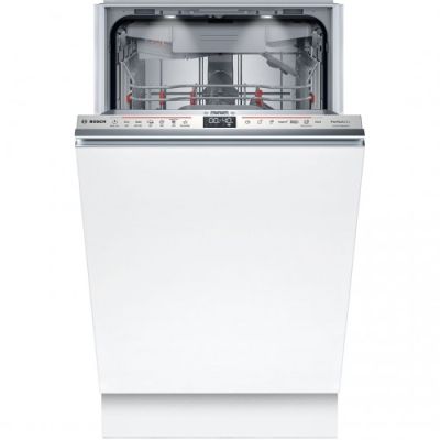 Посудомийна машина Bosch вбудована, 10компл., C, 45см, дисплей, 3й кошик, Zeolith, білий