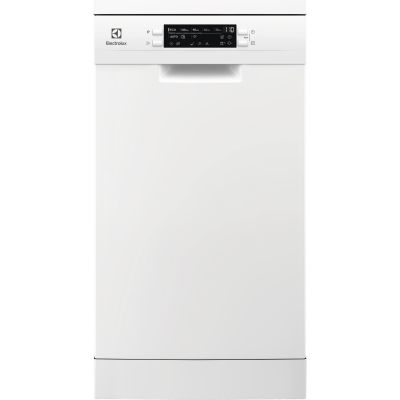 Посудомийна машина Electrolux, 10компл., Е, 45см, дисплей, інвертор, 3й кошик, білий