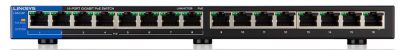 Комутатор Linksys LGS116P 16xGE (8xPoE), 80Вт, Некерований