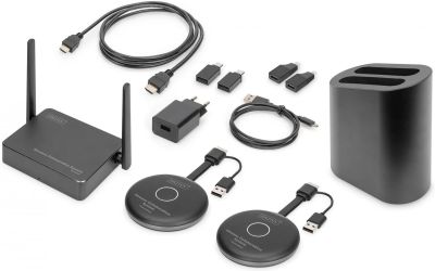 Система для презентацій DIGITUS Click &amp; Present Pro - Wireless Collaboration System HDMI, 2xTX, 1xRX